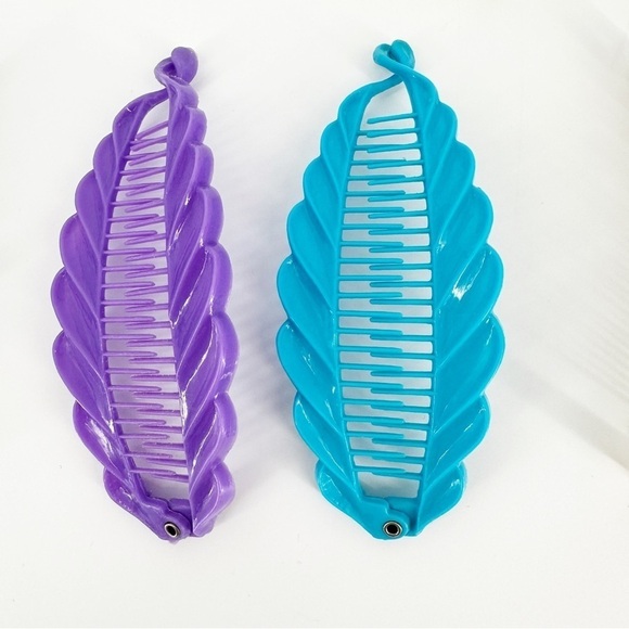 Vintage Bundle 80s/90s Set of Banana Clips - Picture 3 of 6